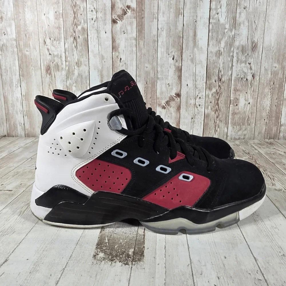 Jordan 6-17-23 Mens Black White Gym Red Hybrid Basketball DC7330-006 Size 9